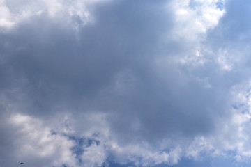 Background of dark clouds before a thunder