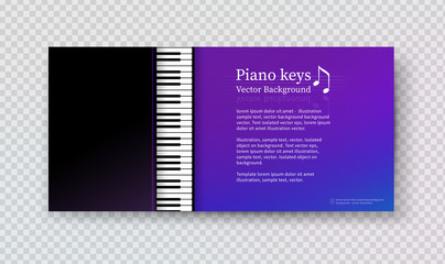 Vector design template with Piano keys  © Sonya illustration