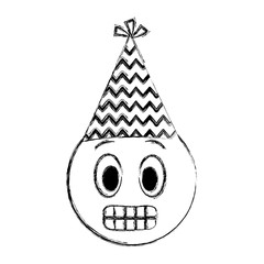 smiley emoji party hat