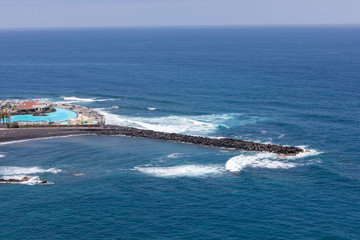 Obraz premium Beaches and hotels of Puerto de la Cruz, Tenerife