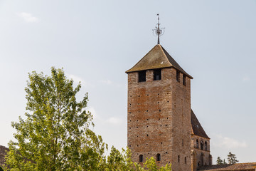 Medieval church in the historic town of Cluny, France