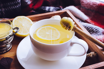 Healthy ginger tea
