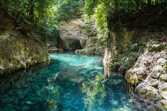 Paradise River In Cancun, Quintana Roo, Mexico     