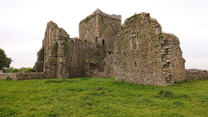 Ancient ruin at the Rock of Cashel in Ireland