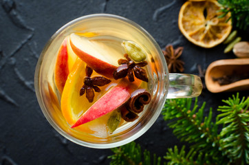 Mulled wine with orange