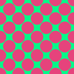 Pink and green floral beauty flat pattern