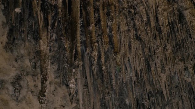 small stalactites in the dripstone cave of nerja spain