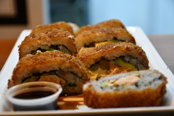 sushi,vegano,alimento,almuerzo,cena,