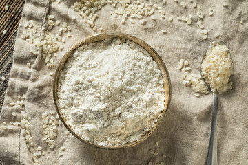 Fototapeta na wymiar Organic Gluten Free Rice Flour