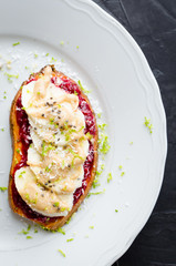 Healthy sandwich for breakfast, snack or lunch