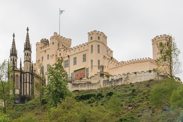 Fototapeta na wymiar Castle Stolzenfels (Schloss Stolzenfels) Koblenz Rhineland Palatinate