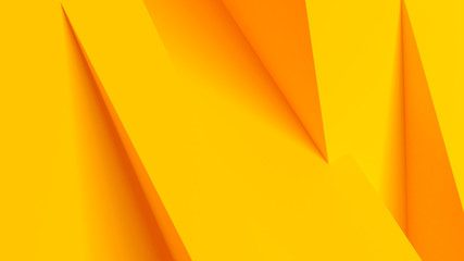 Abstract 3d geometric yellow background