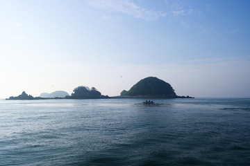 아름다운 섬과 등대