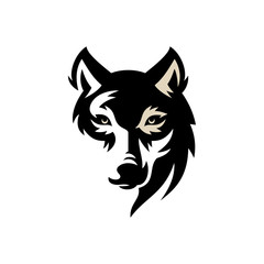 Wolf Vintage Logo Stock Vector - obrazy, fototapety, plakaty