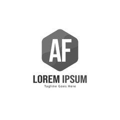 AF Letter Logo Design. Creative Modern AF Letters Icon Illustration