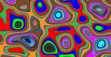 Paper Cut Out background illustration.