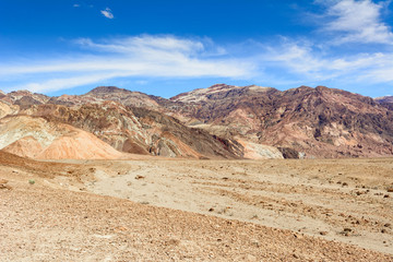 Beautiful mountains of Artist's Palette in Death Valley National Park, California, USA.