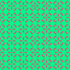 Floral beauty pattern with abstract geometric form