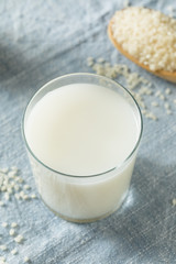 Obraz na płótnie Canvas Healthy Organic Vegan Rice Milk