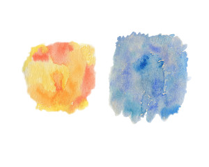 watercolor stains, elements for design, abstract watercolor background image with a splatter of aquarelle paint