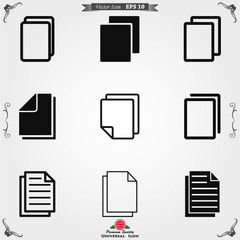Copy vector icon. Duplicate app symbol. Creative UI item