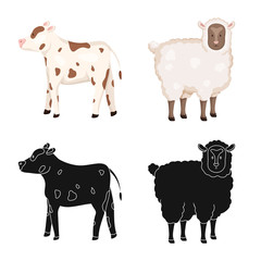 Isolated object of breeding and kitchen  icon. Collection of breeding and organic  vector icon for stock.