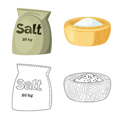 Vector illustration of cooking and sea logo. Set of cooking and baking   stock vector illustration.