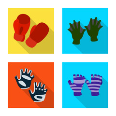 Vector design of own and textile symbol. Set of own and safety vector icon for stock.