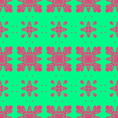 Beautiful floral pattern with green and pink color