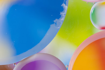 mixing water and oil backgroud, macro abstraction