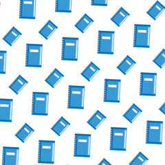 school books pattern background vector illustration
