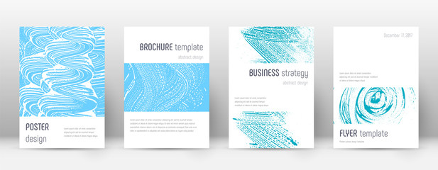 Cover page design template. Minimalistic brochure
