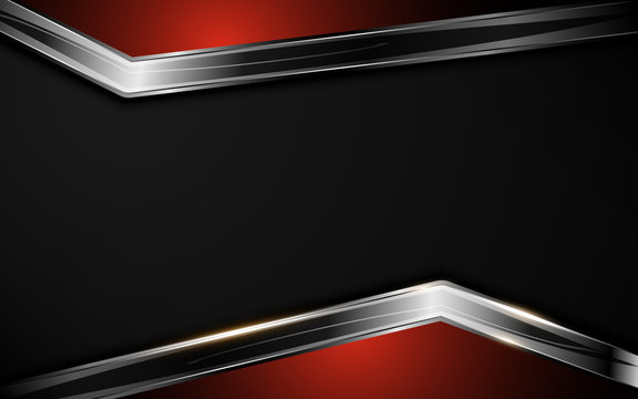 abstract silver black red frame layout template background design