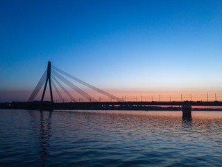 bridge at sunset