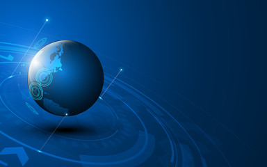 telecommunication global tech connection concept background