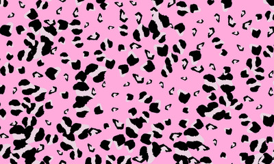 Leopard print design. Animal skin pattern.