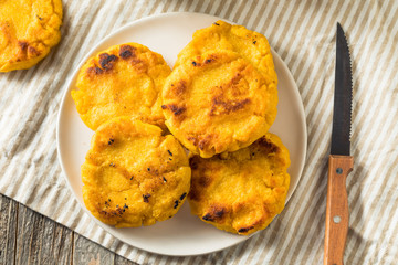 Homemade Corn Meal Arepas
