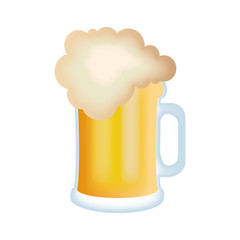 beer jar isolated icon vector illustration