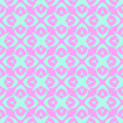 Blue and pink pastel happy fabric pattern