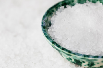 Salt Crystals in Bowl