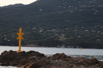 cross on the beach