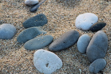 stones on the beach