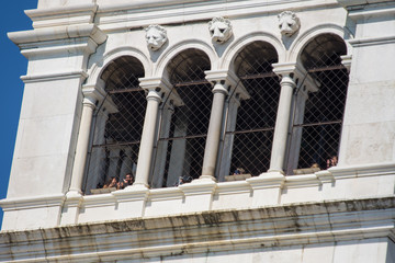 Campanila bell tower at piazza San Marco in Venice,Italy,2019