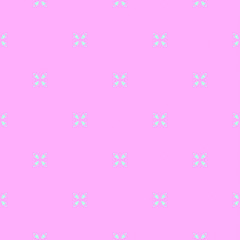 Pink and blue beauty flat pattern