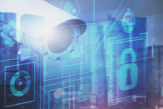 Concept of digital monitoring and surveillance