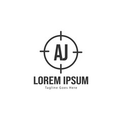 AJ Letter Logo Design. Creative Modern AJ Letters Icon Illustration