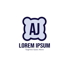 AJ Letter Logo Design. Creative Modern AJ Letters Icon Illustration