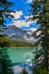 Beautiful Emerald lake in Yoho National Park Banff Canada