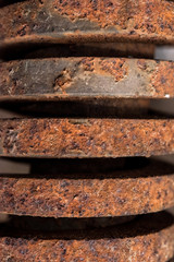 rusty corrugated metal background