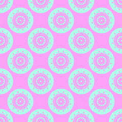 Pink and blue simple pattern